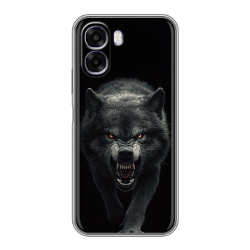 Силиконовый чехол на OPPO A6x с принтом Волк