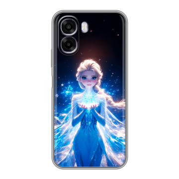 Силиконовый чехол на OPPO A6x с принтом Холодное сердце Frozen