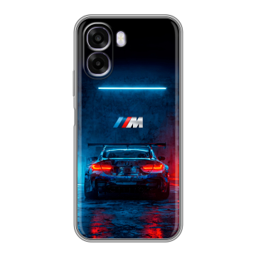 Силиконовый чехол на OPPO A6x с принтом BMW БМВ