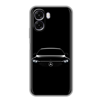 Силиконовый чехол на OPPO A6x с принтом Mercedes Мерседес