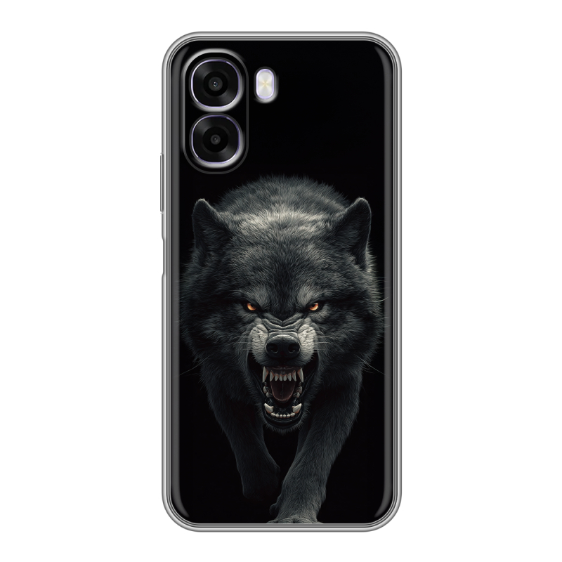Силиконовый чехол на OPPO A6x с принтом Волк Силиконовый чехол на OPPO A6x с принтом Волк