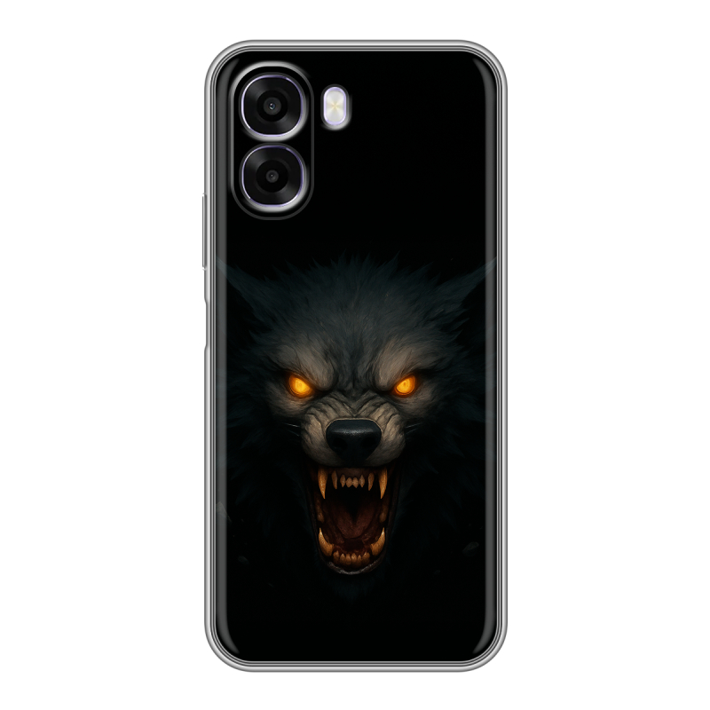 Силиконовый чехол на OPPO A6x с принтом Волк Силиконовый чехол на OPPO A6x с принтом Волк