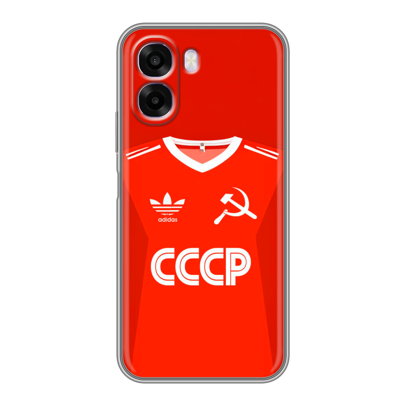 Силиконовый чехол на OPPO A6x с принтом Флаг Герб СССР Силиконовый чехол на OPPO A6x с принтом Флаг Герб СССР