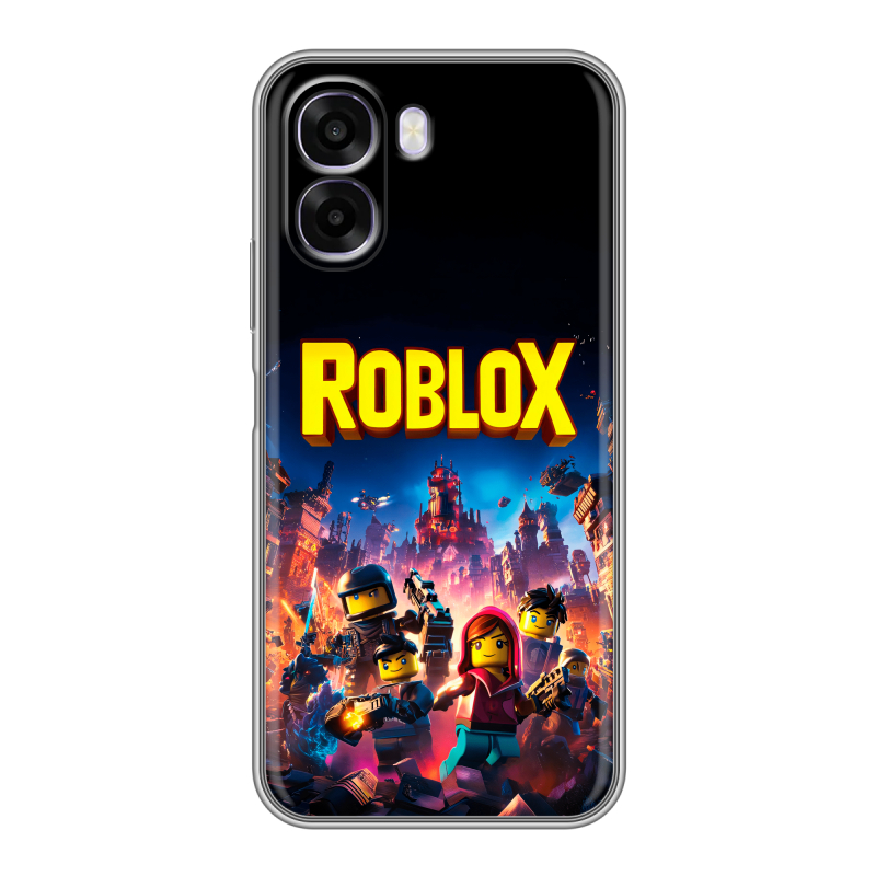Силиконовый чехол на OPPO A6x с принтом Roblox Роблокс Силиконовый чехол на OPPO A6x с принтом Roblox Роблокс