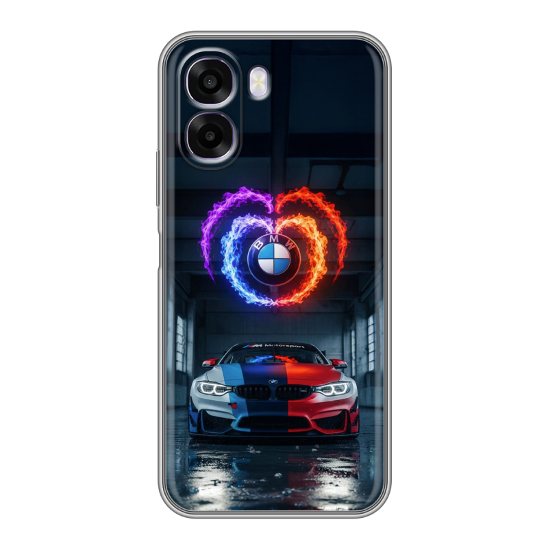 Силиконовый чехол на OPPO A6x с принтом BMW БМВ Силиконовый чехол на OPPO A6x с принтом BMW БМВ