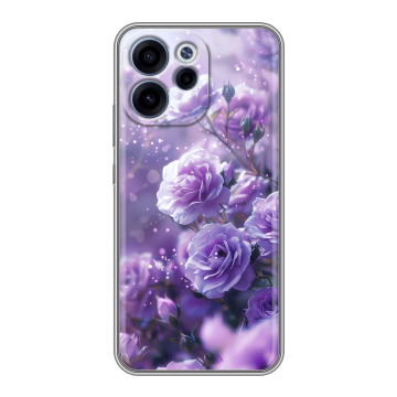 Силиконовый чехол на OPPO Reno15 F с принтом Розы цветы
