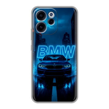 Силиконовый чехол на OPPO Reno15 F с принтом BMW БМВ
