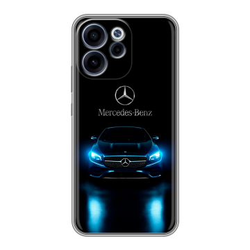 Силиконовый чехол на OPPO Reno15 F с принтом Mercedes Мерседес