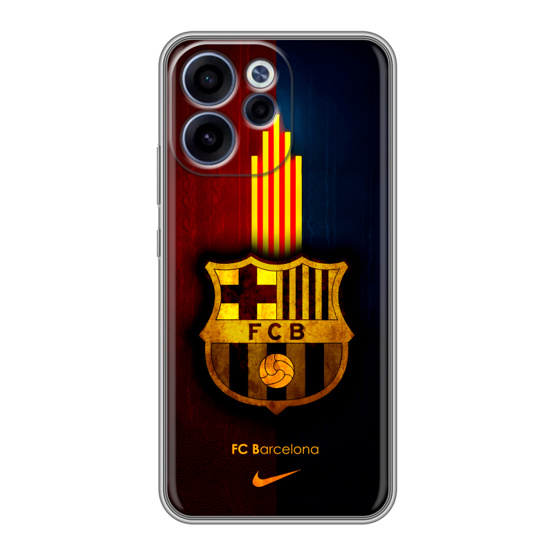 Силиконовый чехол на OPPO Reno15 F с принтом Барселона Barcelona Силиконовый чехол на OPPO Reno15 F с принтом Барселона Barcelona