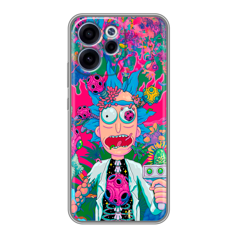 Силиконовый чехол на OPPO Reno15 F с принтом Рик и Морти Rick Morty Силиконовый чехол на OPPO Reno15 F с принтом Рик и Морти Rick Morty