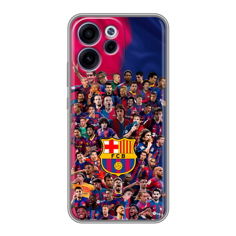 Силиконовый чехол на OPPO Reno15 F с принтом Барселона Barcelona Силиконовый чехол на OPPO Reno15 F с принтом Барселона Barcelona