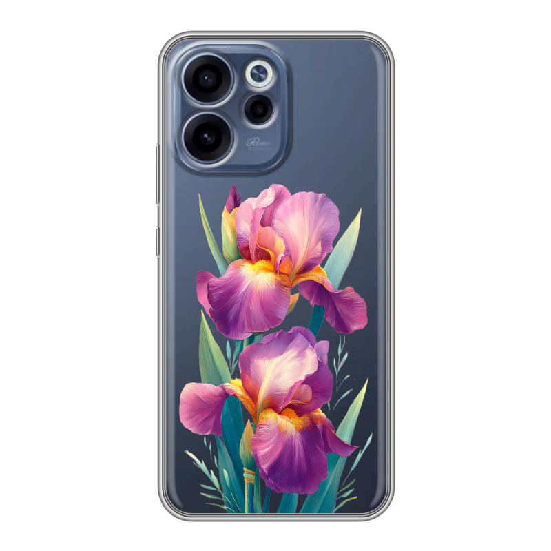 Силиконовый чехол на OPPO Reno15 F с принтом Цветы орхидеи Силиконовый чехол на OPPO Reno15 F с принтом Цветы орхидеи