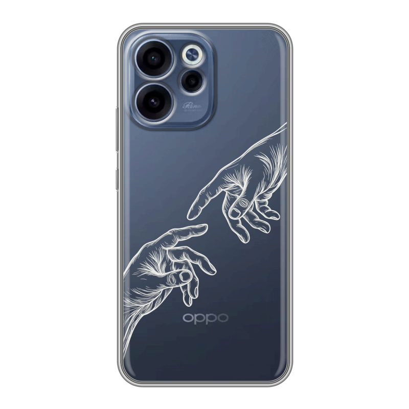 Силиконовый чехол на OPPO Reno15 F с принтом Сотворение мира Силиконовый чехол на OPPO Reno15 F с принтом Сотворение мира