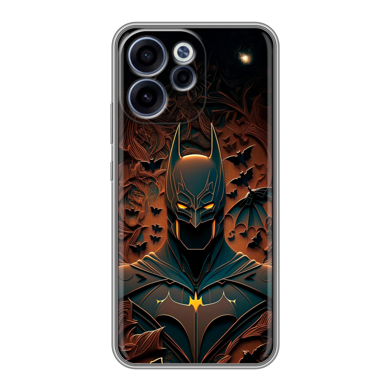Силиконовый чехол на OPPO Reno15 F с принтом Batman Бэтмен Силиконовый чехол на OPPO Reno15 F с принтом Batman Бэтмен