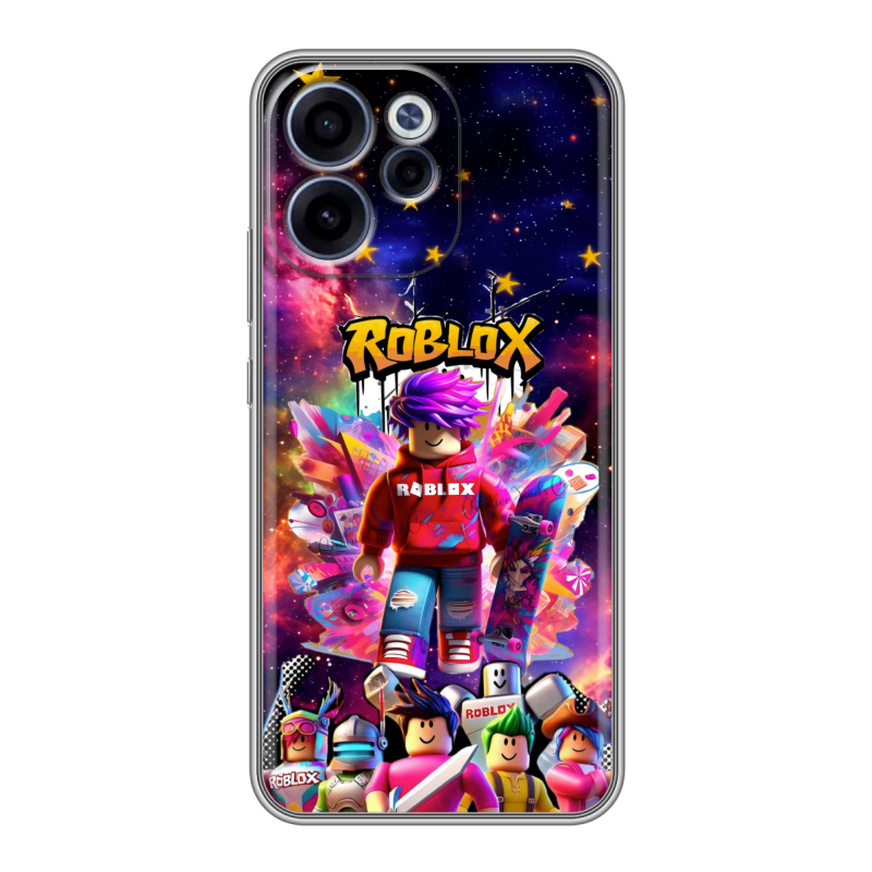 Силиконовый чехол на OPPO Reno15 F с принтом Roblox Роблокс Силиконовый чехол на OPPO Reno15 F с принтом Roblox Роблокс