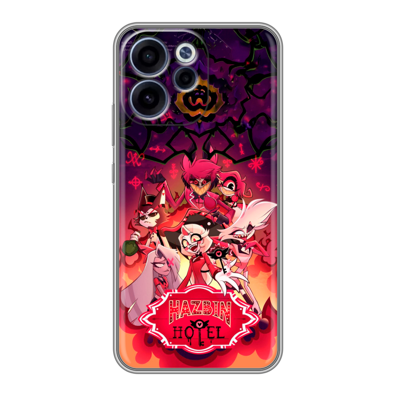 Силиконовый чехол на OPPO Reno15 F с принтом Hazbin Hotel Отель Хазбин Силиконовый чехол на OPPO Reno15 F с принтом Hazbin Hotel Отель Хазбин