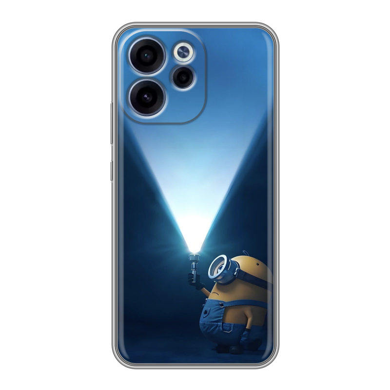 Силиконовый чехол на OPPO Reno15 F с принтом Миньоны Силиконовый чехол на OPPO Reno15 F с принтом Миньоны