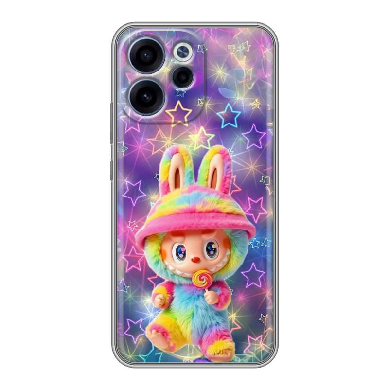 Силиконовый чехол на OPPO Reno15 F с принтом Labubu Лабубу Силиконовый чехол на OPPO Reno15 F с принтом Labubu Лабубу