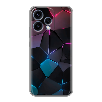 Силиконовый чехол на OPPO Reno15 5G с принтом Геометрия неона Силиконовый чехол на OPPO Reno15 5G с принтом Геометрия неона