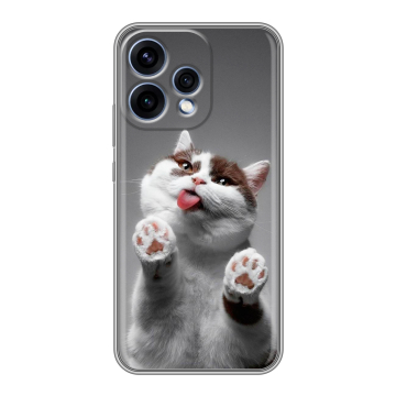 Силиконовый чехол на OPPO Reno15 5G с принтом Коты Силиконовый чехол на OPPO Reno15 5G с принтом Коты