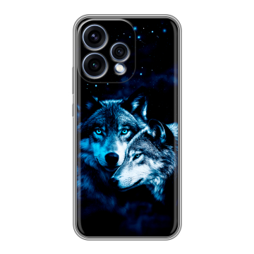 Силиконовый чехол на OPPO Reno15 5G с принтом Волки Силиконовый чехол на OPPO Reno15 5G с принтом Волки