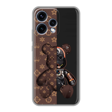 Силиконовый чехол на OPPO Reno15 с принтом Луи робот Силиконовый чехол на OPPO Reno15 с принтом Луи робот