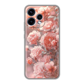Силиконовый чехол на OPPO Reno15 с принтом Розовые розы