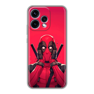 Силиконовый чехол на OPPO Reno15 с принтом Дедпул Deadpool