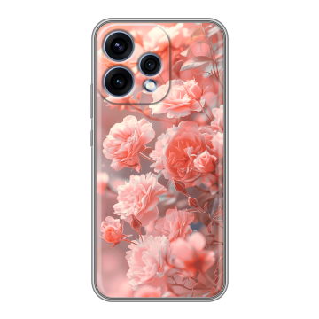 Силиконовый чехол на OPPO Reno15 с принтом Розы цветы Силиконовый чехол на OPPO Reno15 с принтом Розы цветы