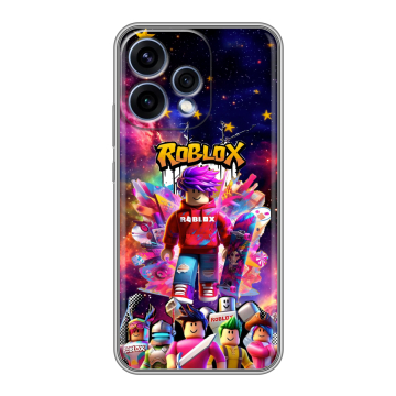Силиконовый чехол на OPPO Reno15 5G с принтом Roblox Роблокс