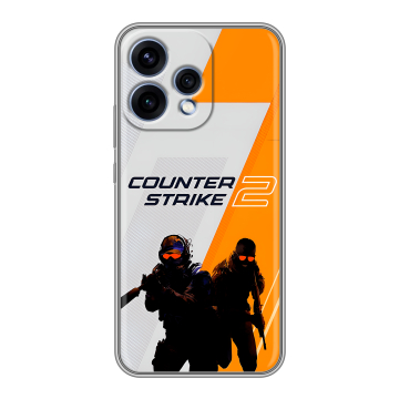 Силиконовый чехол на OPPO Reno15 5G с принтом Counter Strike