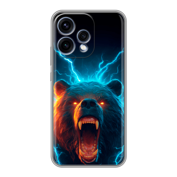 Силиконовый чехол на OPPO Reno15 5G с принтом Медведь