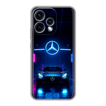 Силиконовый чехол на OPPO Reno15 5G с принтом Mercedes Мерседес