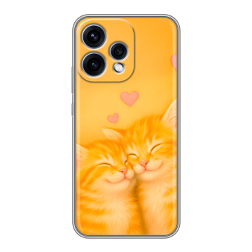 Силиконовый чехол на OPPO Reno15 5G с принтом Милые котята