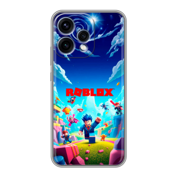 Силиконовый чехол на OPPO Reno15 с принтом Roblox Роблокс