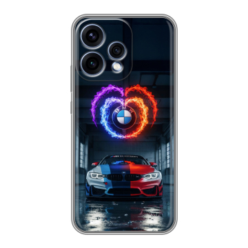 Силиконовый чехол на OPPO Reno15 с принтом BMW БМВ