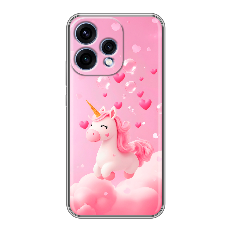 Силиконовый чехол на OPPO Reno15 с принтом Единорог Силиконовый чехол на OPPO Reno15 с принтом Единорог