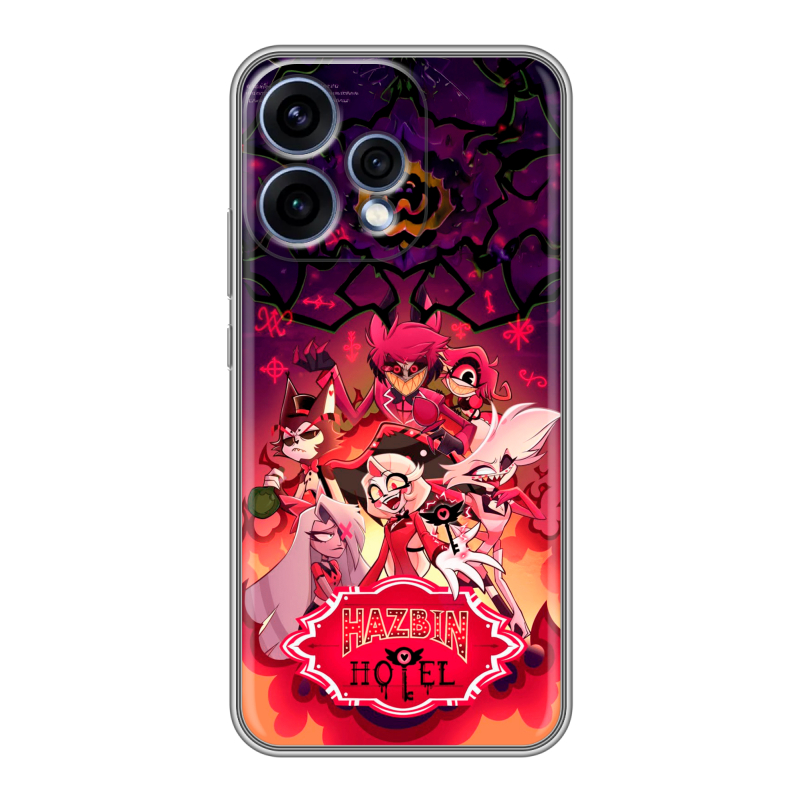 Силиконовый чехол на OPPO Reno15 с принтом Hazbin Hotel Отель Хазбин Силиконовый чехол на OPPO Reno15 с принтом Hazbin Hotel Отель Хазбин
