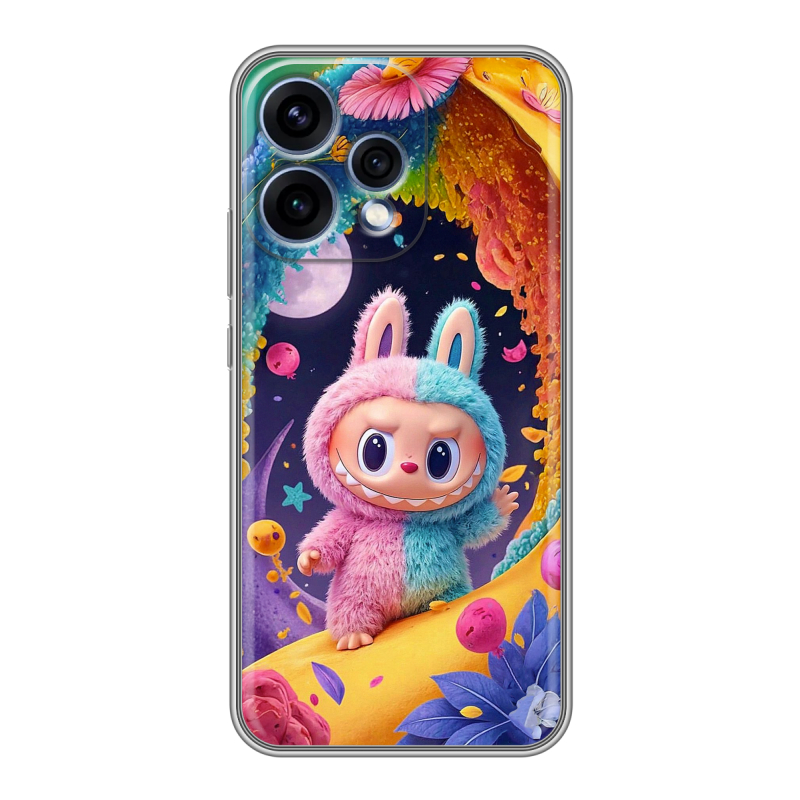 Силиконовый чехол на OPPO Reno15 с принтом Labubu Лабубу Силиконовый чехол на OPPO Reno15 с принтом Labubu Лабубу