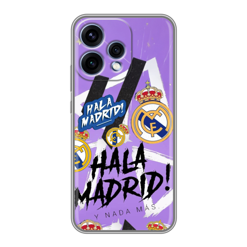 Силиконовый чехол на OPPO Reno15 с принтом Real Madrid Реал Мадрид Силиконовый чехол на OPPO Reno15 с принтом Real Madrid Реал Мадрид