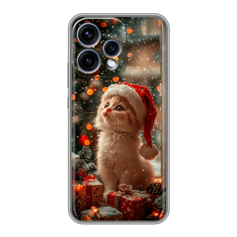 Силиконовый чехол на OPPO Reno15 с принтом Новый год Силиконовый чехол на OPPO Reno15 с принтом Новый год