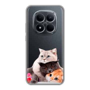 Силиконовый чехол на Redmi Note 15 5G с принтом Кошки
