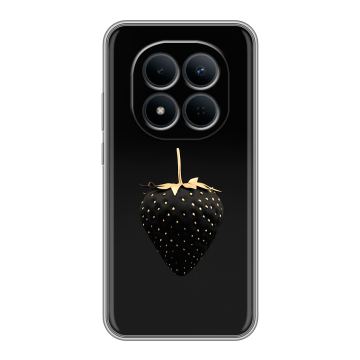 Силиконовый чехол на Redmi Note 15 5G с принтом Черная клубника