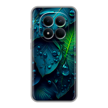 Силиконовый чехол на Redmi Note 15 5G с принтом Листья
