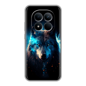 Силиконовый чехол на Redmi Note 15 5G с принтом Волк ночной Силиконовый чехол на Redmi Note 15 5G с принтом Волк ночной