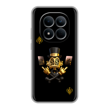 Силиконовый чехол на Redmi Note 15 5G с принтом Золотой скрудж макдак Силиконовый чехол на Redmi Note 15 5G с принтом Золотой скрудж макдак