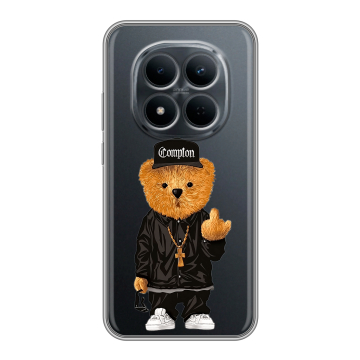 Силиконовый чехол на Redmi Note 15 5G с принтом Плюшевый медведь