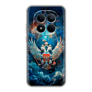 Силиконовый чехол на Redmi Note 15 5G с принтом Герб флаг России
