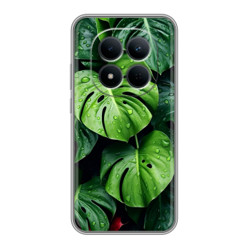 Силиконовый чехол на Redmi Note 15 5G с принтом Листья
