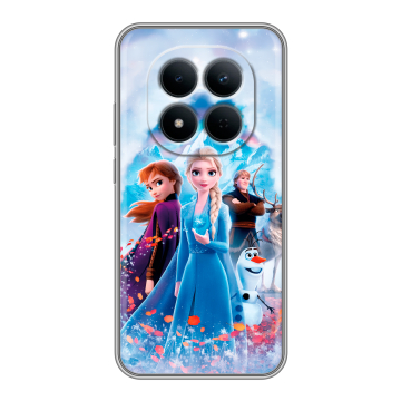 Силиконовый чехол на Redmi Note 15 5G с принтом Холодное сердце Frozen